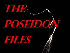The Poseidon Flies text in red on a black background